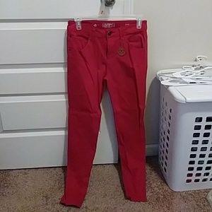 Red jeans